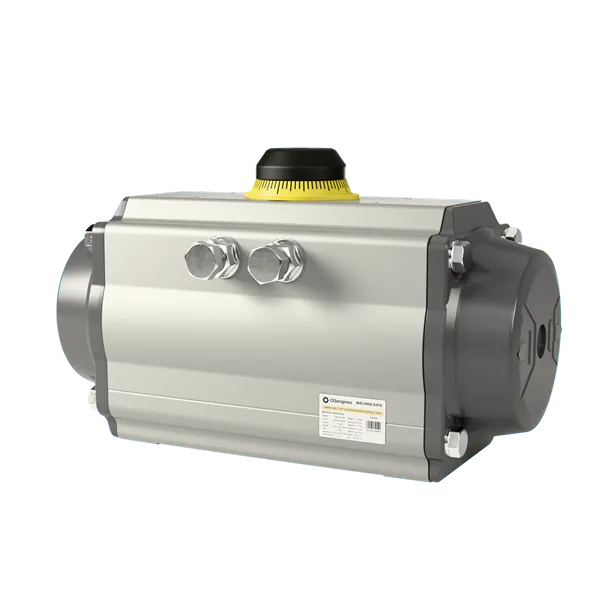 3D industrial equipment actuator rendering