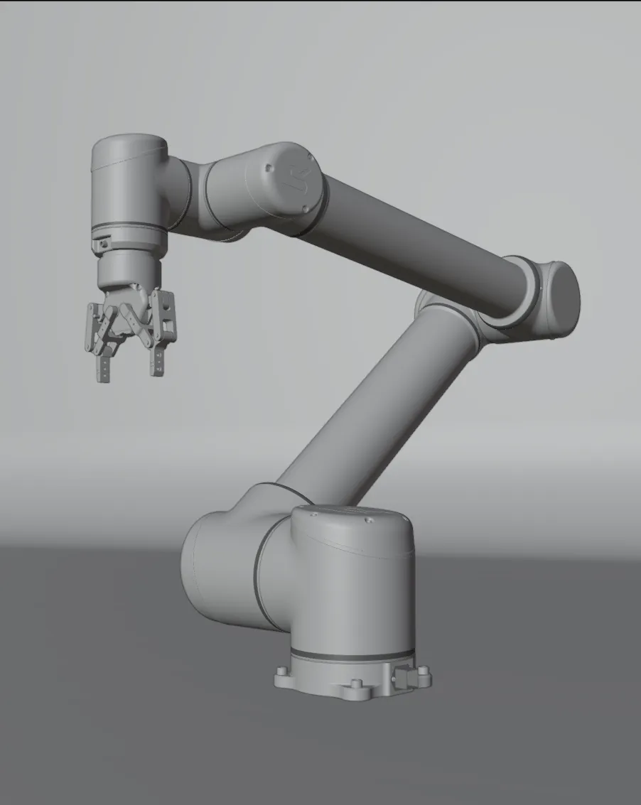 Clay render model with no materials